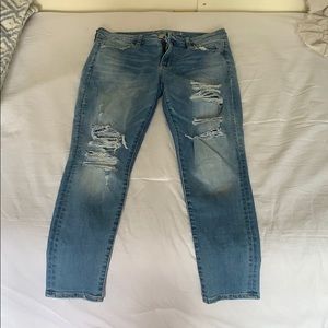 American eagle jeans. Size 10 short light wash
